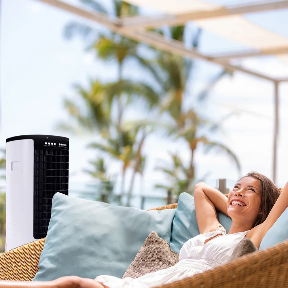 12L Portable Evaporative Air Cooler | 24 Hour Timer | 4 in 1 Cooling Fan