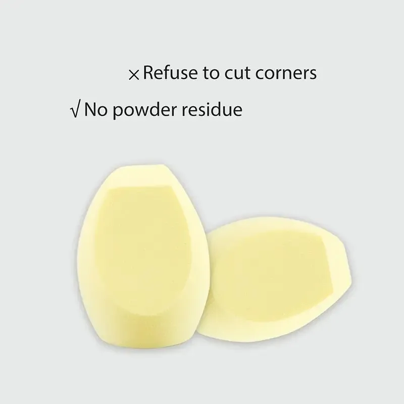 2pcs Makeup Sponges Set With Storage Box Makeup Sponges For Blending Liquid Foundations | Powders And Cream Flawless | Professional Streak