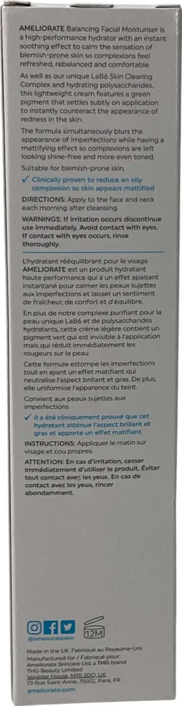 ameliorate Replenishing Facial Cream 75ml