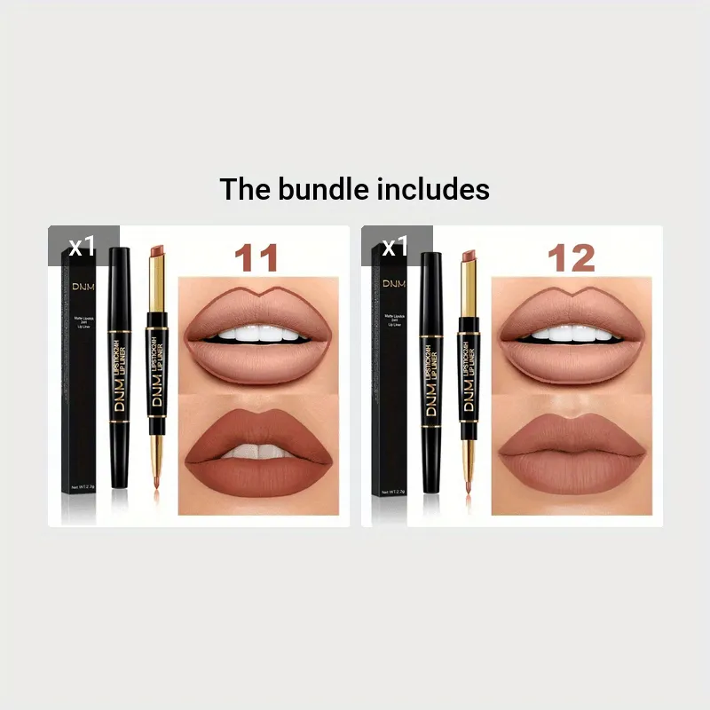 DNM 2-in-1 Waterproof Matte Lip Pencil