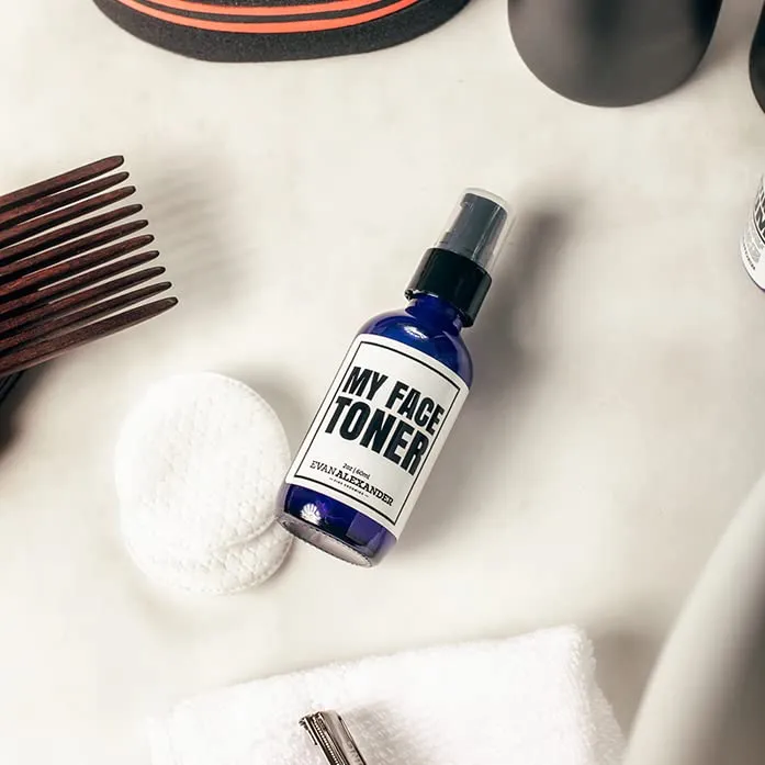 Evan Alexander Fine Grooming My Face Toner, Green Tea, 2 Fluid Ounces