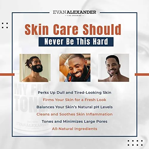 Evan Alexander Fine Grooming My Face Toner, Green Tea, 2 Fluid Ounces