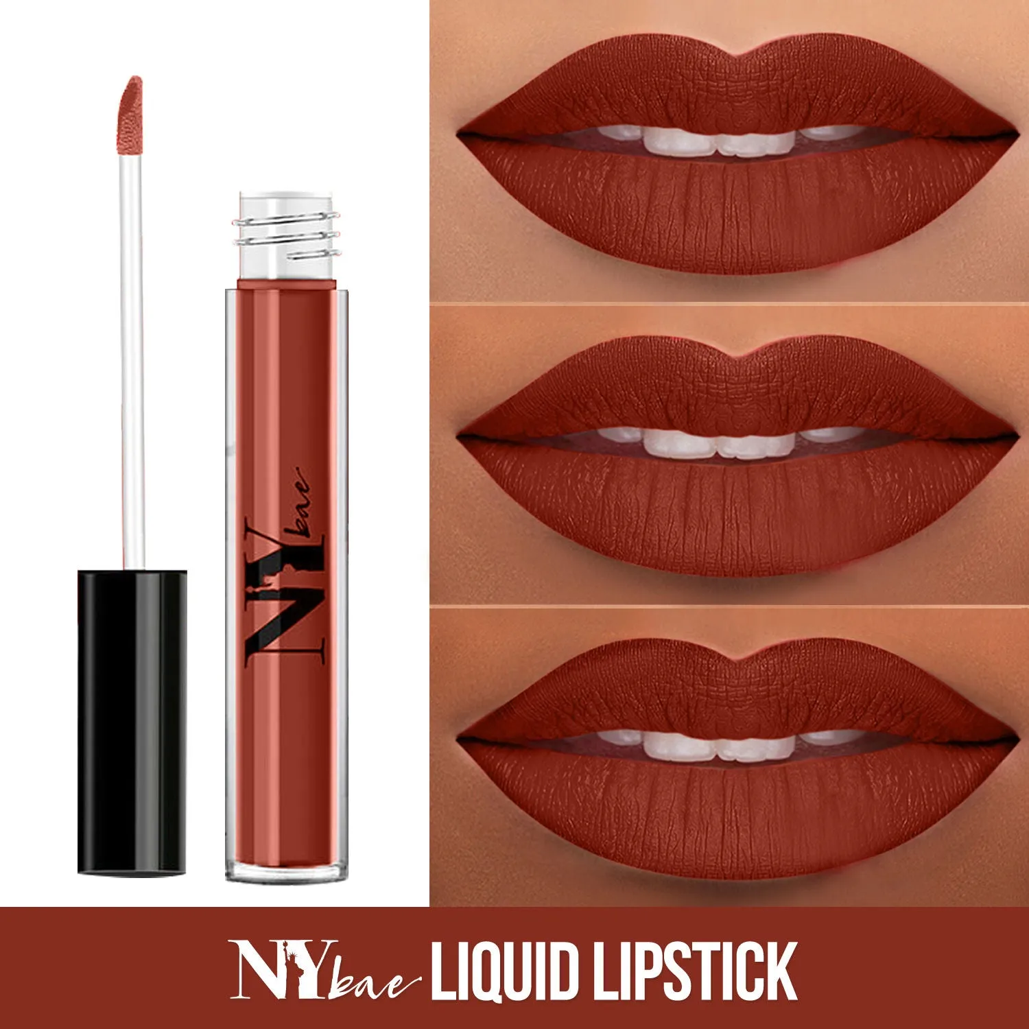 NY Bae Moisturizing Liquid Lipstick | Matte | Hydrating With Vitamin E - Charlotte's Perfect Night 26 (2.7 ml)