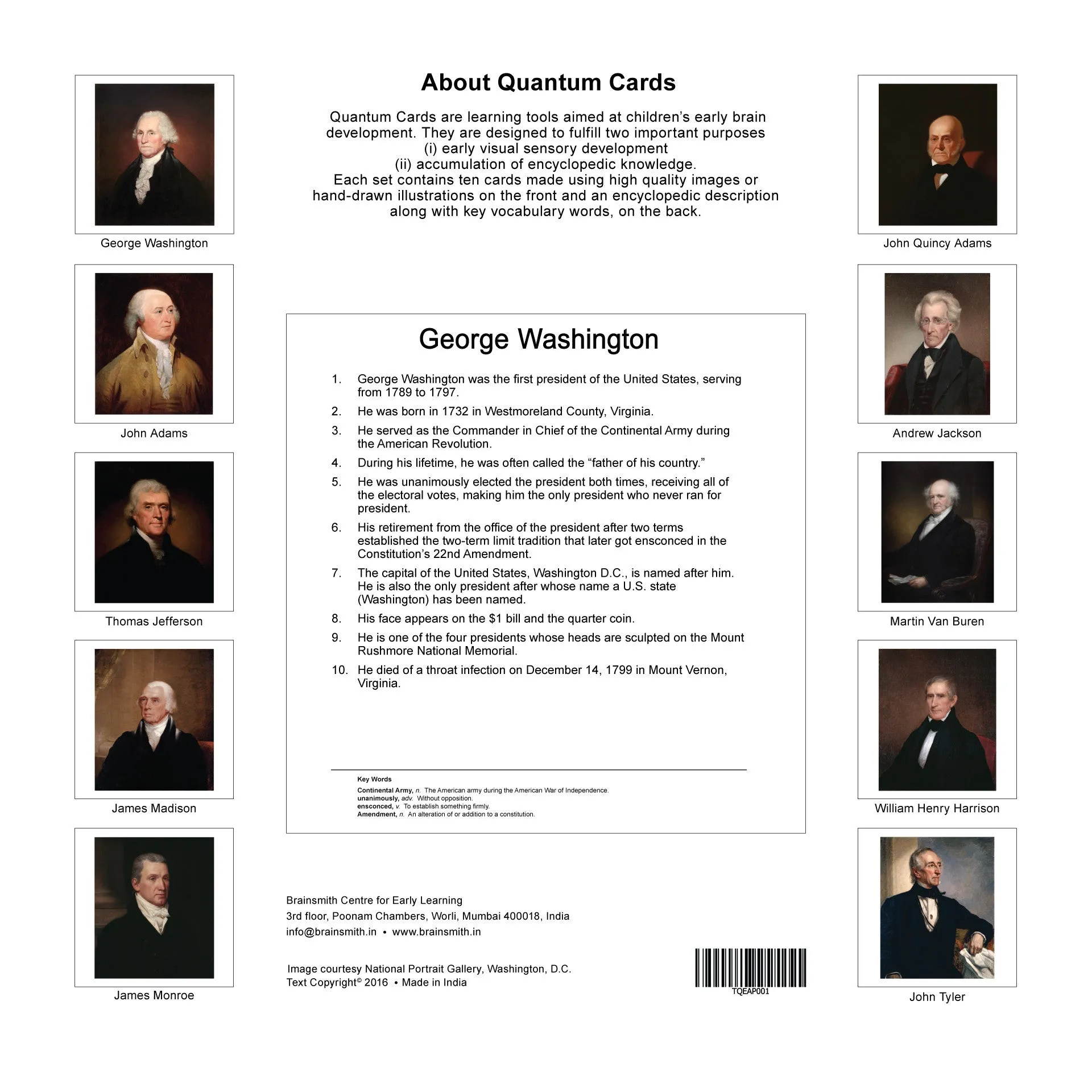 Quantum Cards <br> Presidents of the United States