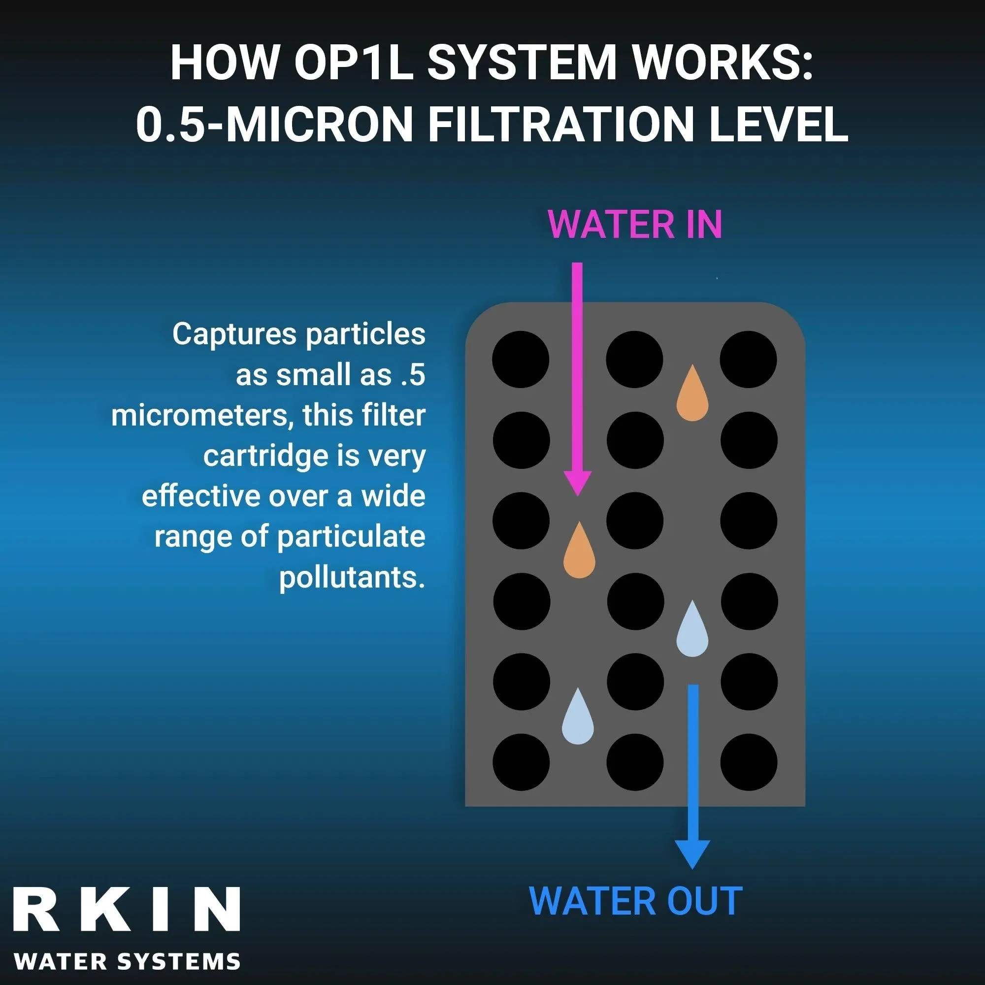 RKIN - OP1L Certified Whole House Lead Water Filter System